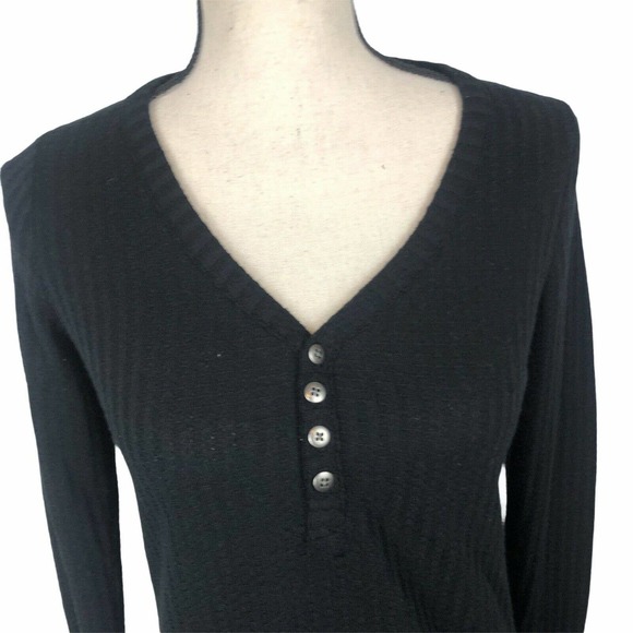 Chaser Waffle Knit Henley Thermal Top L - Picture 4 of 8